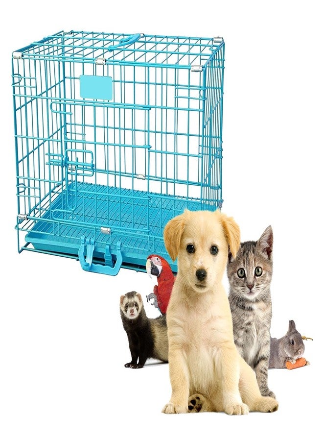 KittuPet Dog Crates Cage Kennel 18 Inch Suitable for Small Dog Cat (Colour- Blue) - Image 5